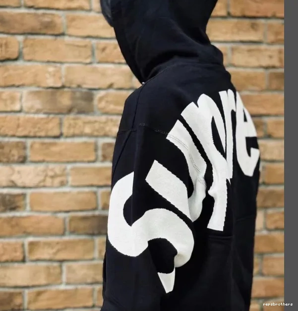 Black M Sweatshirt SWEATSHIRT XL HOODED LOGO Hoodie L Big Grey Back S LOGO BIG JACQUARD 0818